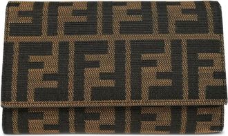 Fendi Portafoglio Zucca 1990-2000 - Marrone