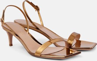 Gianvito Rossi Sandali Ribbon 55 in pelle