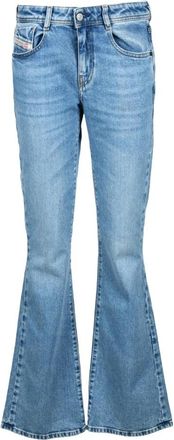 Diesel Flared Jeans - Dames - Flared Jeans - Blauw - W31 - Katoen - Jeans