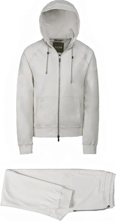 Moorer Tuta sportiva con cappuccio - Toni neutri