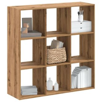Berkfield Home Bookcase Artisian Oak 102x32x102 cm Engineered Wood in Brown | Size: 102 x 32 x 102 cm