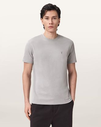 AllSaints Cotton Dexter Short Sleeve Ramskull T-Shirt, Size: XXL