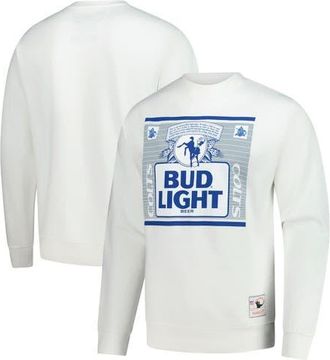 Mitchell & Ness Mens Mitchell & Ness x Bud Light White Indianapolis Colts The Crest Pullover Sweatshirt at Nordstrom, Size Xxx-Large