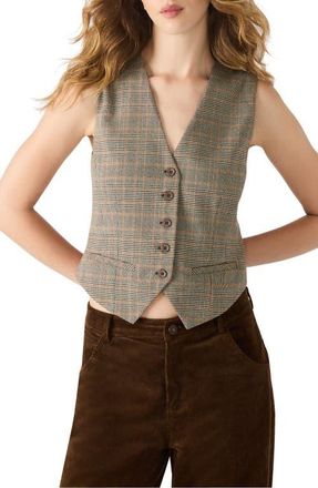 Steve Madden Barrett Plaid Vest in Brown at Nordstrom, Size Small