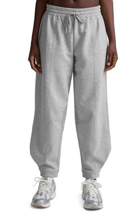 Beyond Yoga LuxeFleece Barrel Leg Sweatpants in Light Heather Gray at Nordstrom, Size X-Large