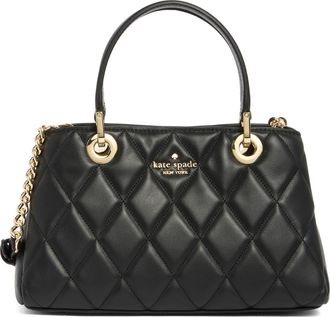 Kate Spade New York carey quilted leather satchel in Black at Nordstrom Rack