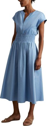 Reiss Lena Ruched Waist Midi Dress