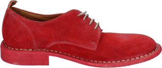 Moma Elegante su&egrave;de veterschoenen - Dames - Veterschoenen - Rood - 37 EU - Su&egrave;de - Schoenen