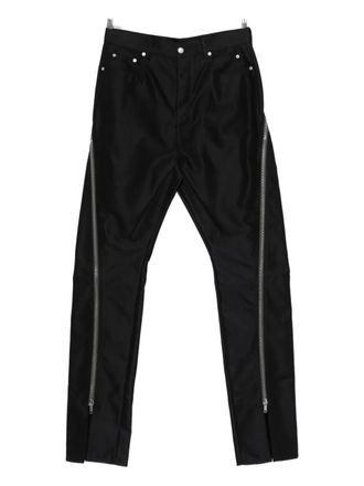 Rick Owens Bolan Banana zip-detail trousers - Nero