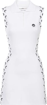Marine Serre Athleisure Mini Jurk - Dames - Korte kleedjes - Wit - S - Kleedjes