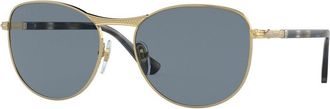 Persol PO1002S 515/56 Mens Sunglasses Gold Size 54