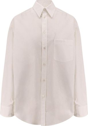 Balenciaga Cotton oversize shirt with knots detail