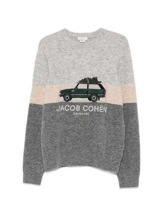 Jacob Cohen wollen trui met ronde hals