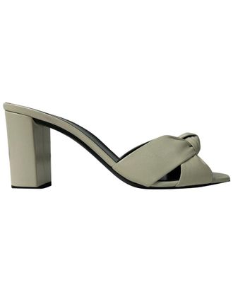 Saint Laurent Womens Leather Bianca Slide (Authentic Pre-Loved)