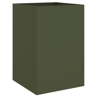 vidaXL Jardinera Acero Verde Oliva 52x48x75 Cm Vidaxl