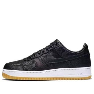 Nike x Fragment Design x CLOT Air Force 1 Black Silk CZ3986-001