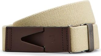 Tod's snap-buckle canvas belt - men - Fabric/Leather - 80 - Neutrals