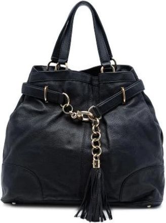 Gucci Pre-owned Tote Bag - Dames - Vintage Tas - Zwart - ONE Size - Leer - Vintage