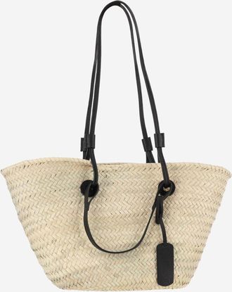 Filippo Catarzi Beige STRAW SATCHEL BAG
