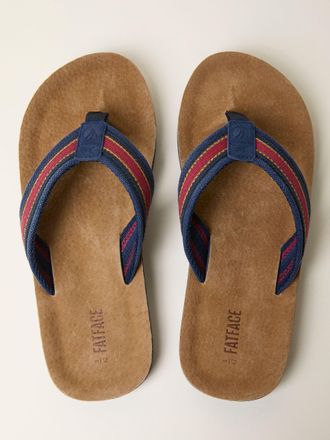 Fat Face FatFace Red Raffia Burcott Flip Flop