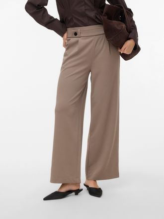Vero Moda Anzughose VERO MODA VMSTAR PANTS JRS GA NOOS, Damen, Gr. XS, L&auml;nge 30, driftwood, Jersey, Obermaterial: 95% Polyester, 5% Elasthan, unifarben, loose f