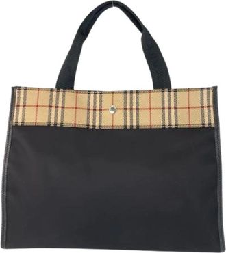 Burberry Pre-owned Tote Bags, female, Black, Size: ONE SIZE Pre-owned Tote Bag