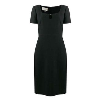Gucci (WMNS) Gucci Wool Silk Tight Dress Black 631484-ZAD88-1000
