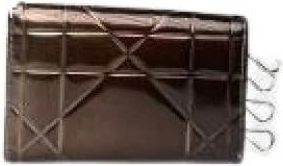 Dior Pre-owned Accessories, female, Purple, Size: ONE SIZE Pre-owned Leather Key-holder