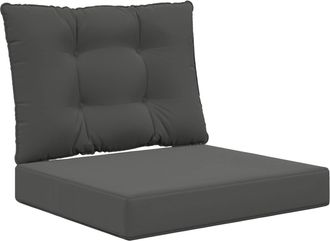 vidaXL Coj&iacute;n Para Sof&aacute; De Exterior Poli&eacute;ster Gris Antracita Vidaxl