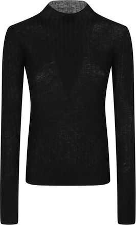 Pinko Muggito Ronde Hals Trui - Dames - Coltruien - Zwart - XS - Truien & Vesten