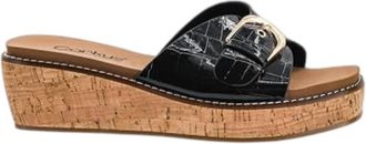 Corkys Footwear Womens Reality Wedge Sandals In Black