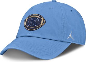 Nike Jordan Mens North Carolina Campus Prep Football Club Jordan Brand College Adjustable Hat in Blue | JC014EYNCN-PVK