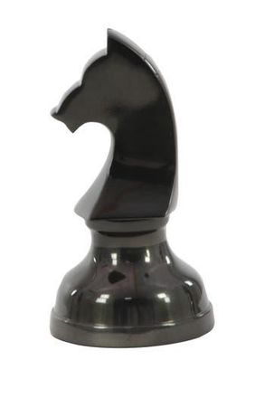 CosmoLiving by Cosmopolitan Dark Gray Aluminum Chess Sculpture with Knight, Queen & King - Set of 3 at Nordstrom Rack