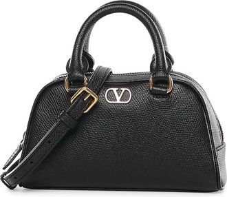 Valentino Garavani Vlogo Signature Mini Calfskin Satchel