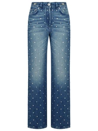 AMI｜JEANS (FSO111 DE0046 480) Ami Paris Wide washed denim jeans | TheDoubleF