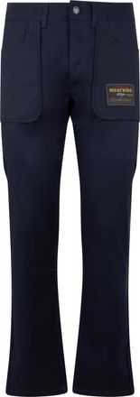 Moschino Rechte broek met zichtbare zakken - Heren - Slim Fit Broeken - Blauw - S - Katoen - Broeken
