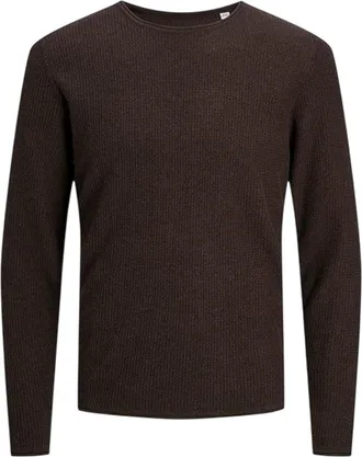 Jack & Jones Jack And Jones Heren-sweater met ronde hals en normale pasvorm (Bruin)