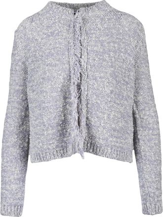 Emme Di Marella Emme DI Marella, Truien & Vesten, Dames, Paars, L, Katoen, Cardigan in Tricoat