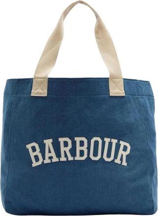 Barbour Emily Denim Tote Bag - Dames - Shoppers - Blauw - ONE Size - Denim - Tassen