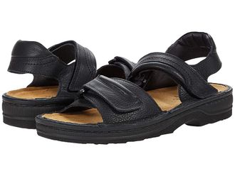 Naot Lappland Mens Sandals Soft Black Leather : EU 40 (US Mens 7) M