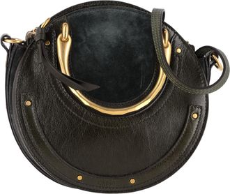Chlo&eacute; Pre-owned Womens Chlo&eacute; Pixie Small Bag in Green Leather and Suede - Olive - One Size