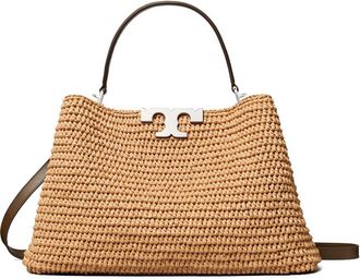 Tory Burch Eleanor Straw Satchel in Honeycomb at Nordstrom