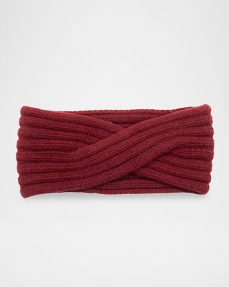 Portolano Ribbed-Knit Cashmere Headband