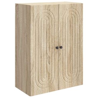 vidaXL Armario De Pared Roble Sonoma 66 X 34,5 X 90 Cm Vidaxl