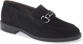 Paul Green Brittany Bit Loafer in Black Soft Suede at Nordstrom, Size 11.5Us