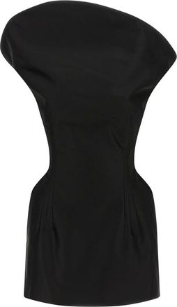 Magda Butrym Dames, Jurken, Zwart, Maat: 2XS Katoen