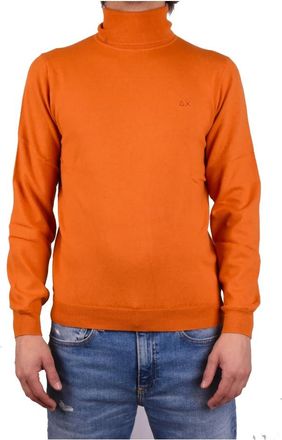 Sun 68 Maglione a collo alto - - Knitwear - Uomo - Arancione - L