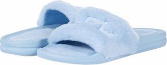 Athletic Propulsion Labs Womens Shearling Slide Sandal In Ice Blue
