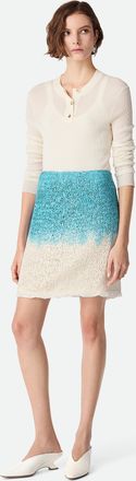 Bottega Veneta Wool And Silk Overdyed Skirt - Bottega Veneta