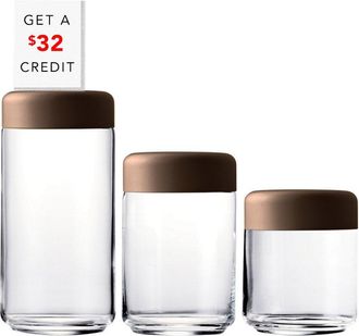 Mepra Set Of 3 Urano Canisters With $32 Credit
